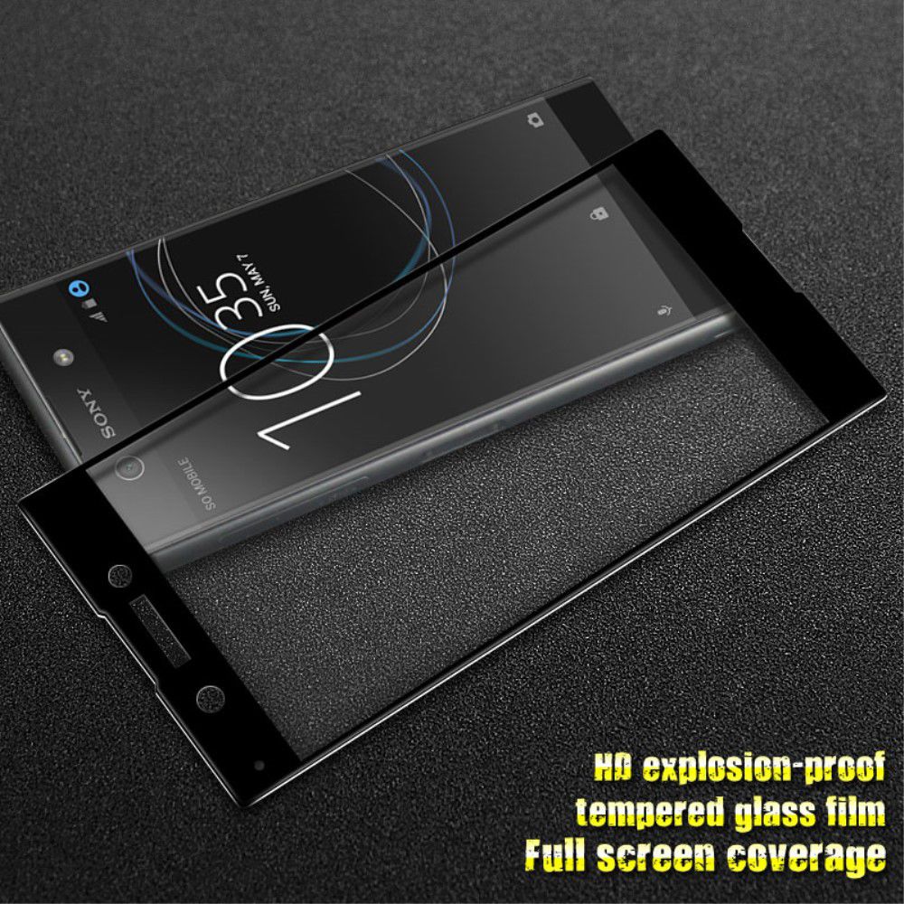 Sony Xperia XA1 Tempered Glass Screen Protector Zwart afbeelding 4