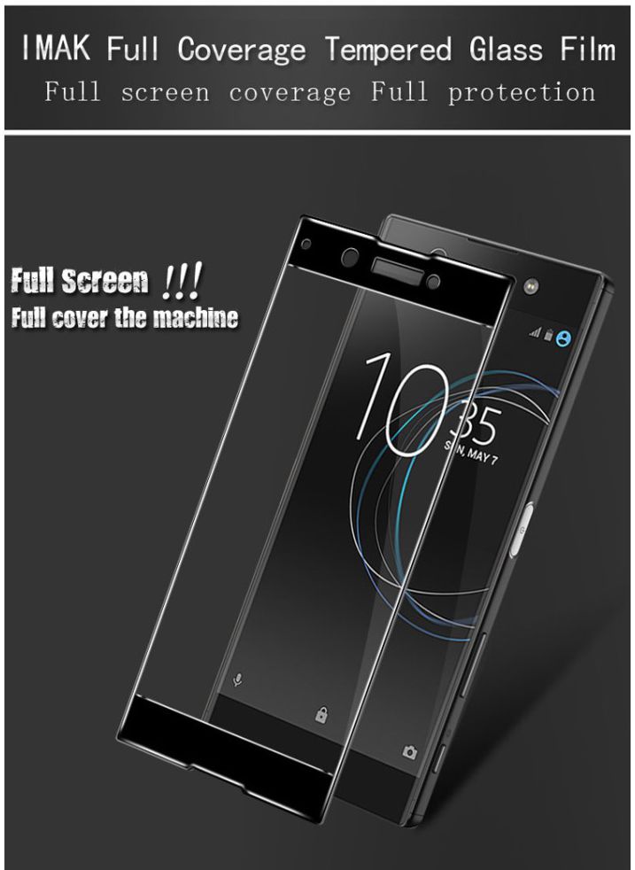 Sony Xperia XA1 Tempered Glass Screen Protector Zwart afbeelding 7