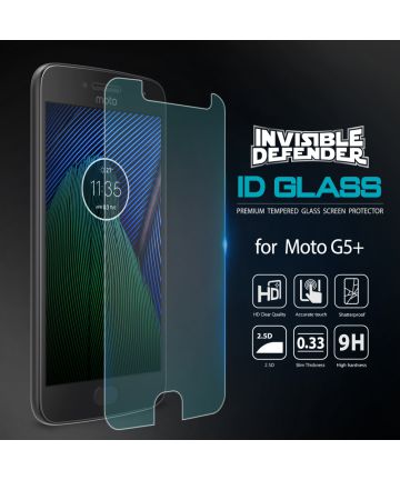 Ringke Invisible Defender Tempered Glass Motorola Moto G5 Plus Screen Protectors