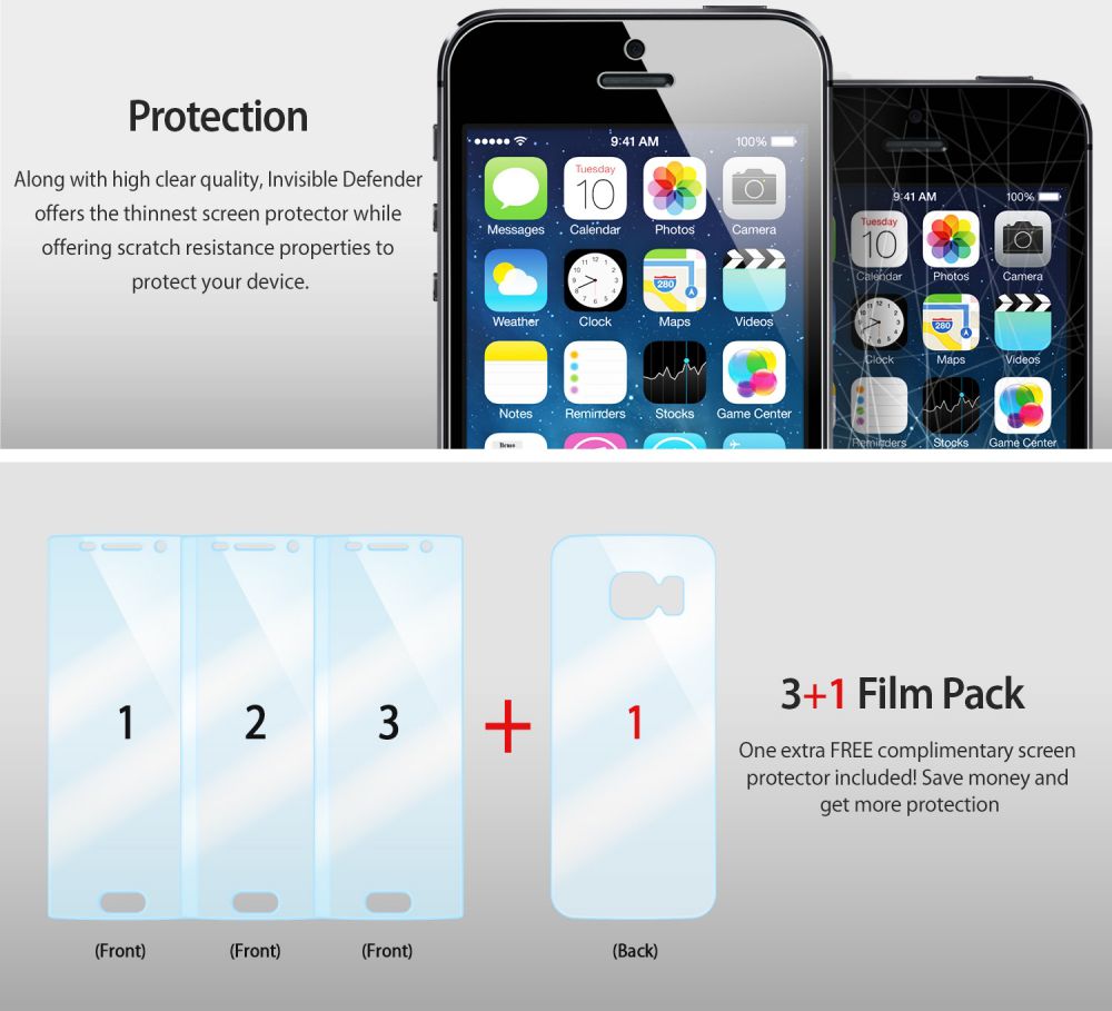 Ringke Invisible Defender voor Samsung Galaxy S6 Edge afbeelding 3