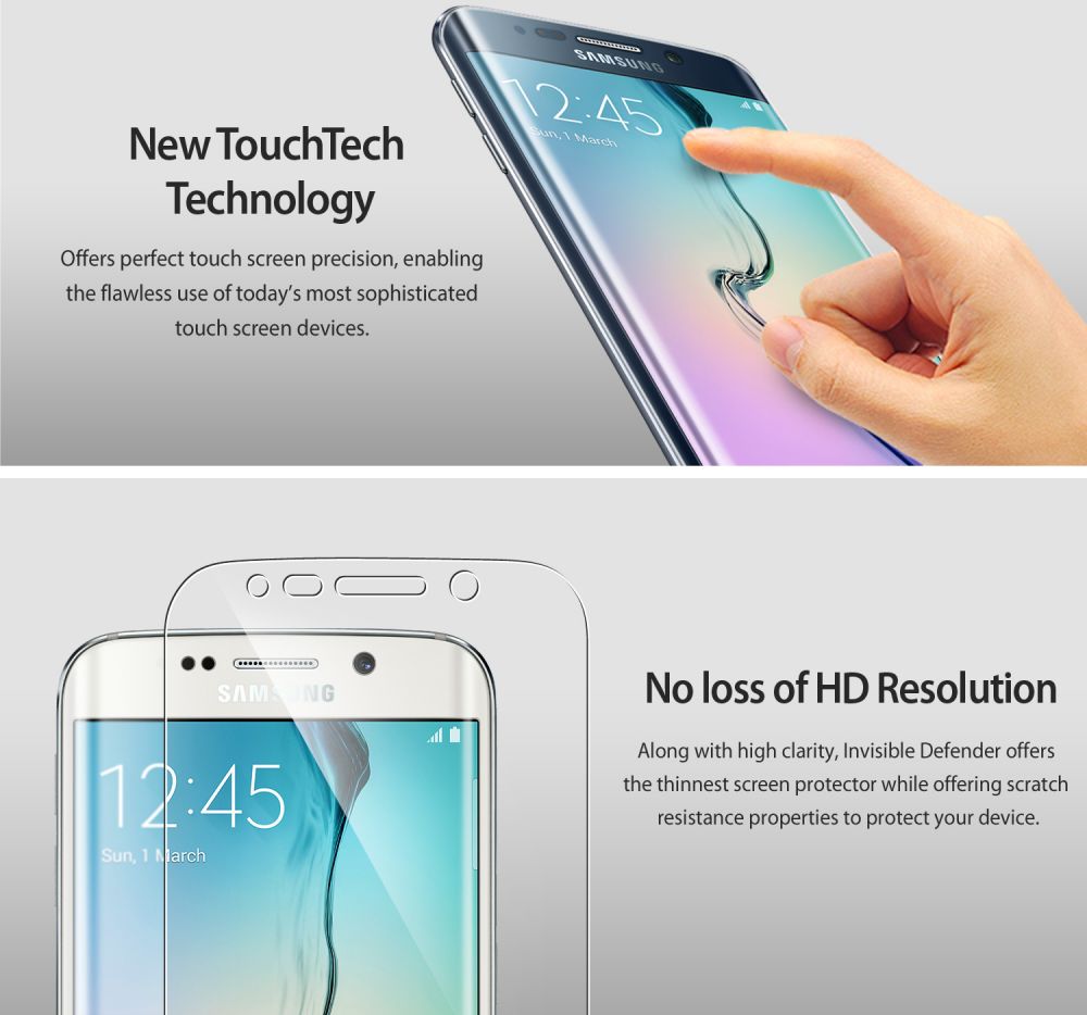 Ringke Invisible Defender voor Samsung Galaxy S6 Edge afbeelding 4