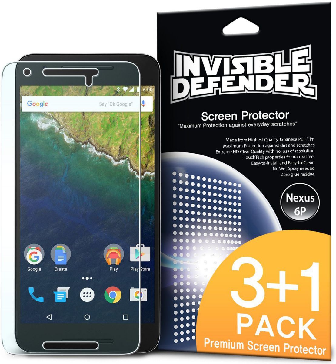 Ringke Invisible Defender voor Huawei Nexus 6P afbeelding 1