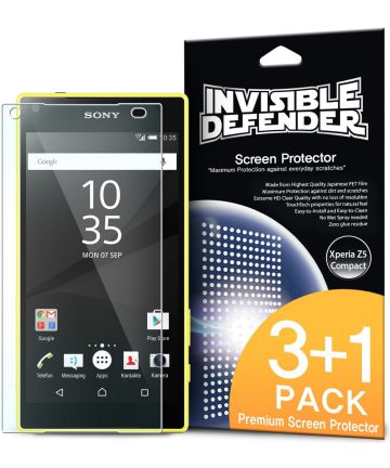 Ringke Invisible Defender voor Sony Xperia Z5 Compact Screen Protectors