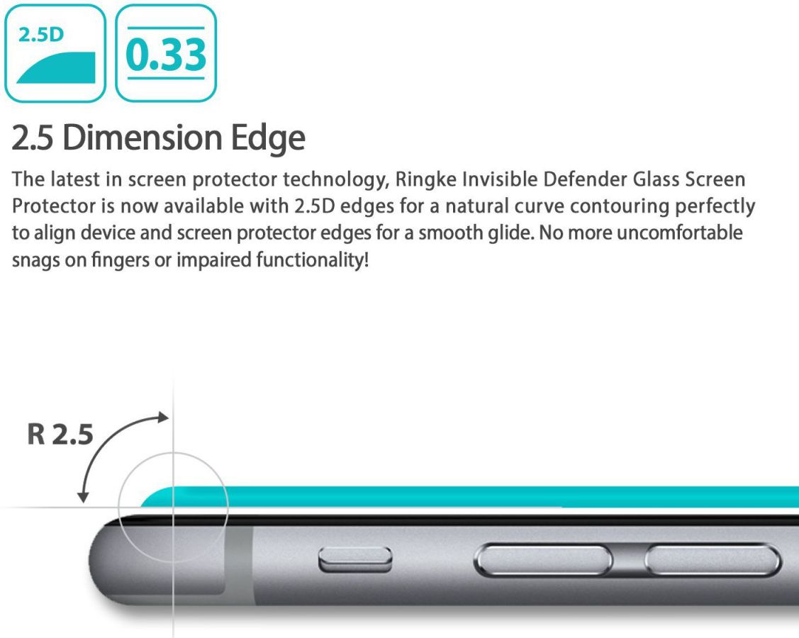 Ringke ID Glass 0.33mm iPhone 6(S) afbeelding 3