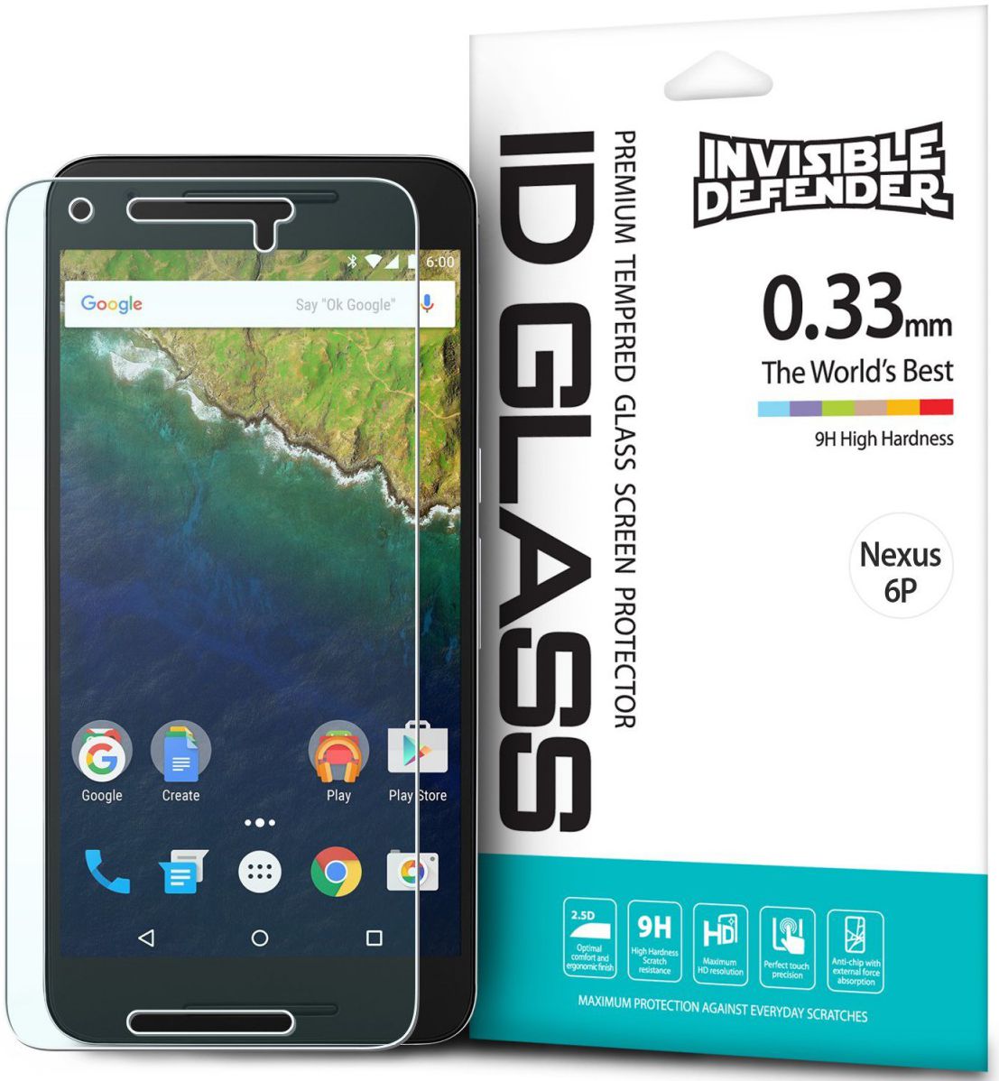 Ringke ID Glass 0.33mm Huawei Nexus 6P afbeelding 1