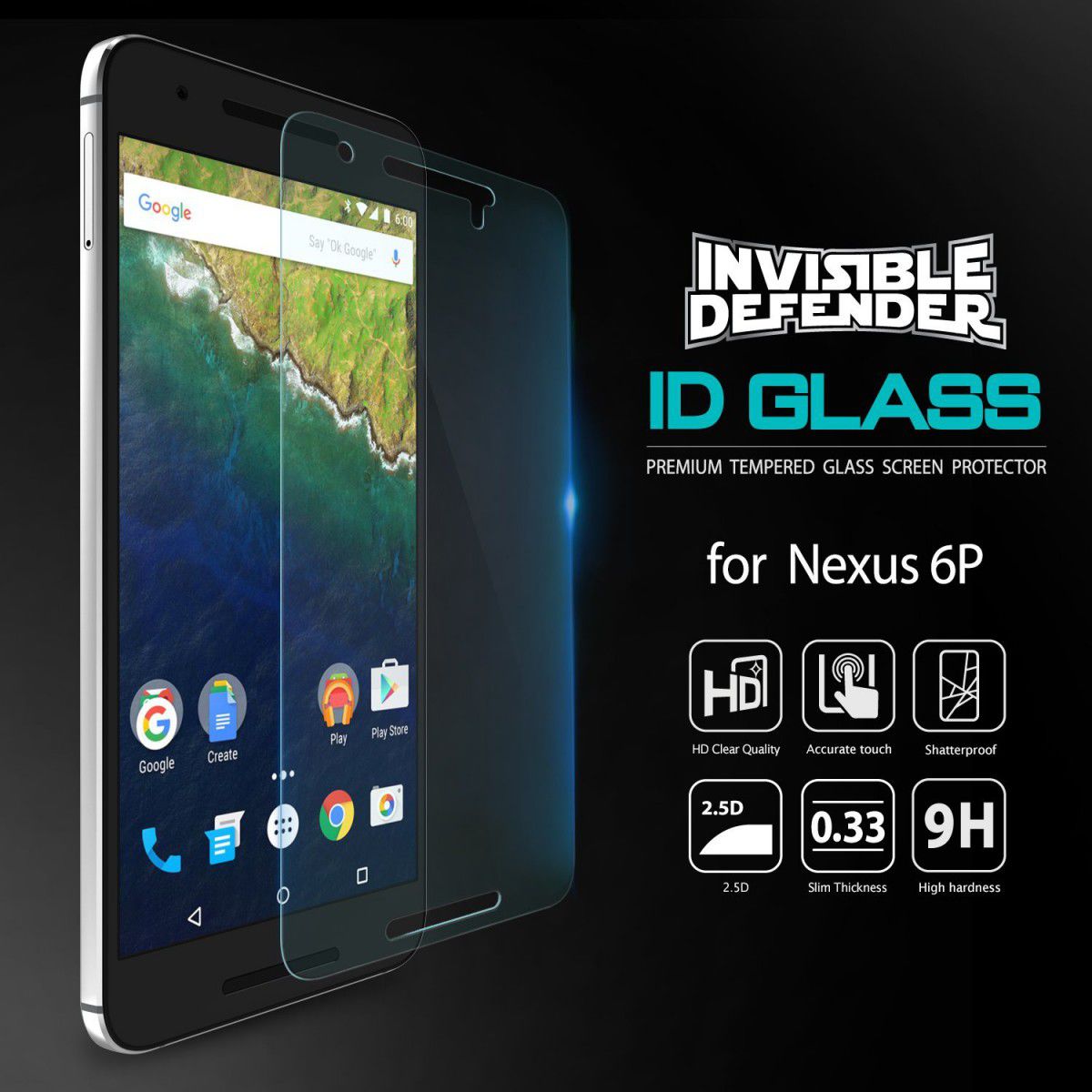 Ringke ID Glass 0.33mm Huawei Nexus 6P afbeelding 2