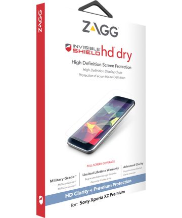 ZAGG InvisibleShield HD Dry Sony Xperia XZ Premium Screen Protectors