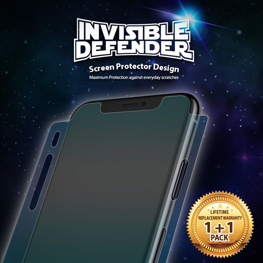 Ringke ID Full Cover Screen Protector Apple iPhone X / XS [2-Pack] afbeelding 2