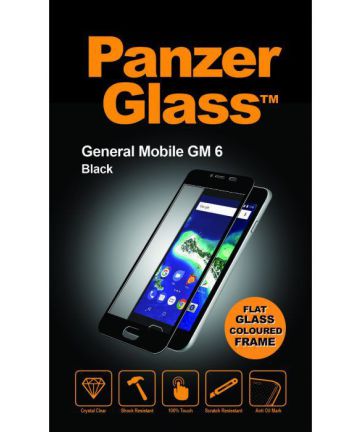 PanzerGlass General Mobile GM6 Screenprotector Zwart Screen Protectors