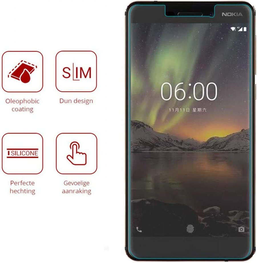 Nokia 6 Ultra Clear Screen Protector afbeelding 2