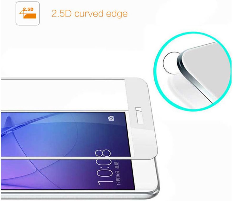Huawei P8 Lite (2017) Tempered Glass Screen Protector Zwart afbeelding 4