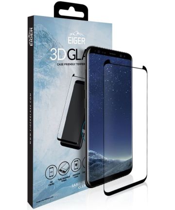 Eiger Samsung Galaxy S8 Tempered Glass Case Friendly Protector Gebogen Screen Protectors