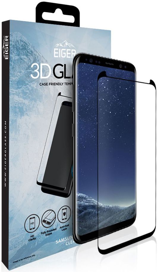 Eiger Case Friendly Tempered Glass Samsung Galaxy S8 Plus afbeelding 1