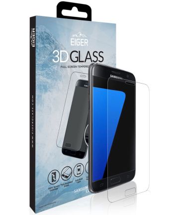 Eiger Edge 2 Edge Tempered Glass Screen Protector Samsung Galaxy S7 Screen Protectors