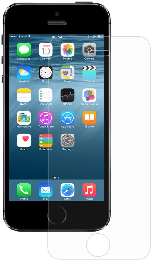 Eiger Apple iPhone 5/5s/SE Tempered Glass Case Friendly Protector Plat afbeelding 4