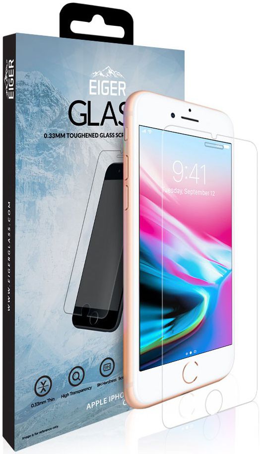 Eiger Tempered Glass Screen Protector Apple iPhone 8 Plus / 7 Plus afbeelding 1