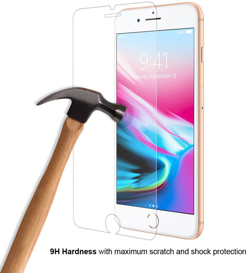 Eiger Tempered Glass Screen Protector Apple iPhone 8 Plus / 7 Plus afbeelding 5