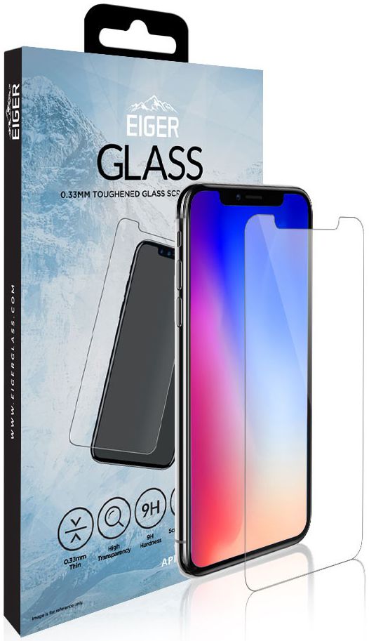Eiger Tempered Glass Screen Protector Apple iPhone X / XS afbeelding 1