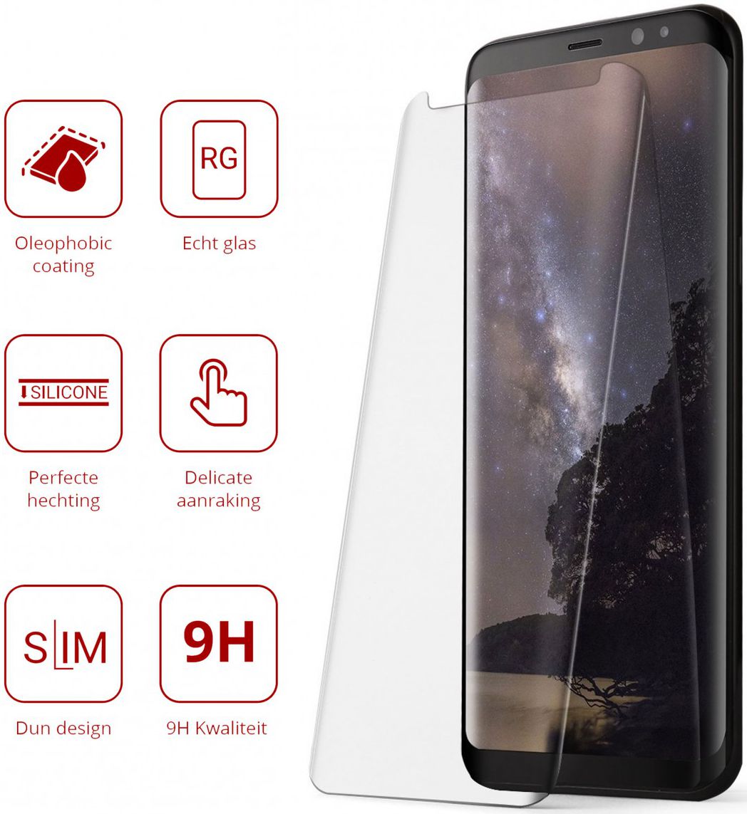 Rosso Samsung Galaxy S8 9H Tempered Glass Screen Protector afbeelding 2