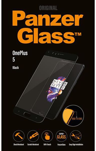PanzerGlass OnePlus 5 Screenprotector Zwart afbeelding 1
