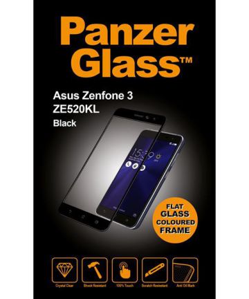 PanzerGlass Zwarte Tempered Glass Screen Protector Asus ZenFone 3 Screen Protectors