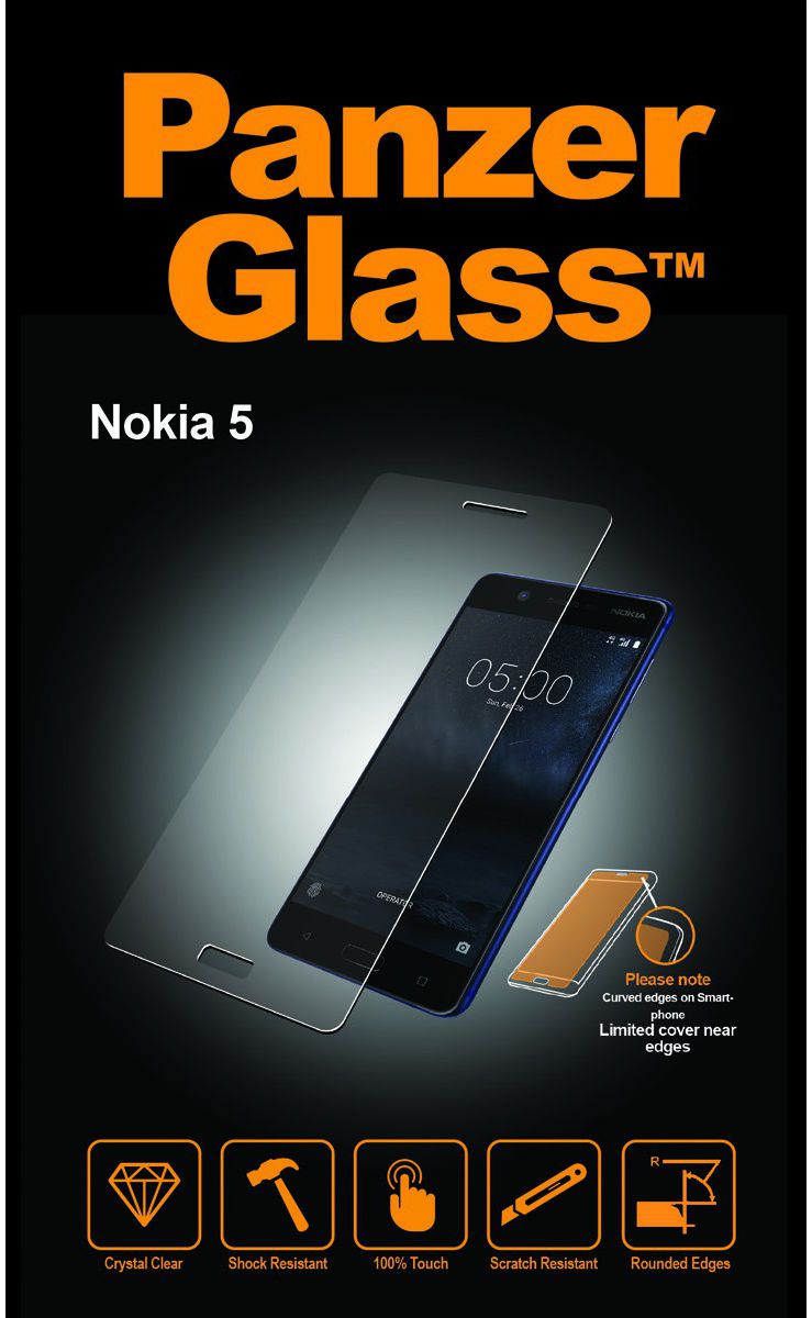 PanzerGlass Tempered Glass Screen Protector Nokia 5 Transparant afbeelding 1