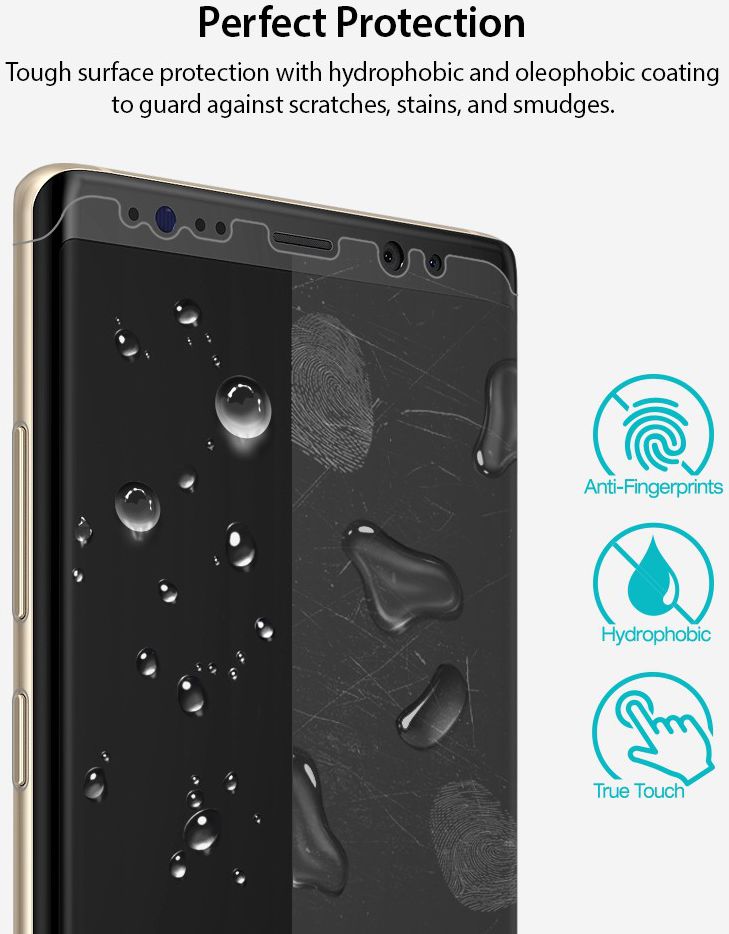 Ringke ID Full Cover Screen Protector Samsung Galaxy Note 8 [2-Pack] afbeelding 6