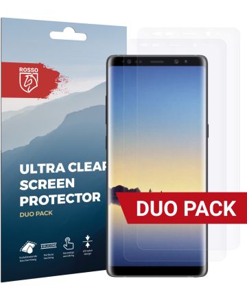 Rosso Samsung Galaxy Note 8 Ultra Clear Screen Protector Duo Pack Screen Protectors