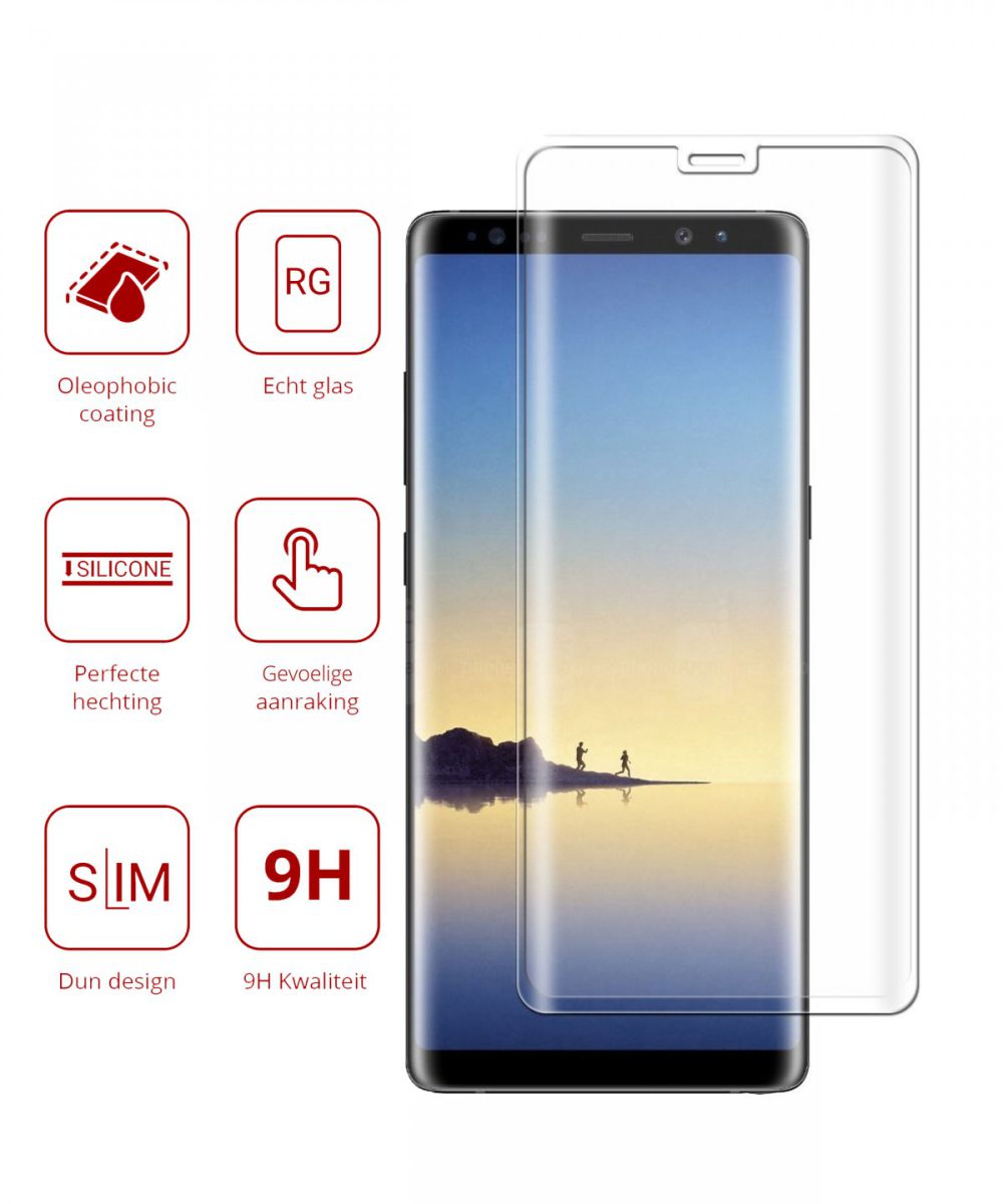 Rosso Samsung Galaxy Note 8 9H Tempered Glass Screen Protector afbeelding 2