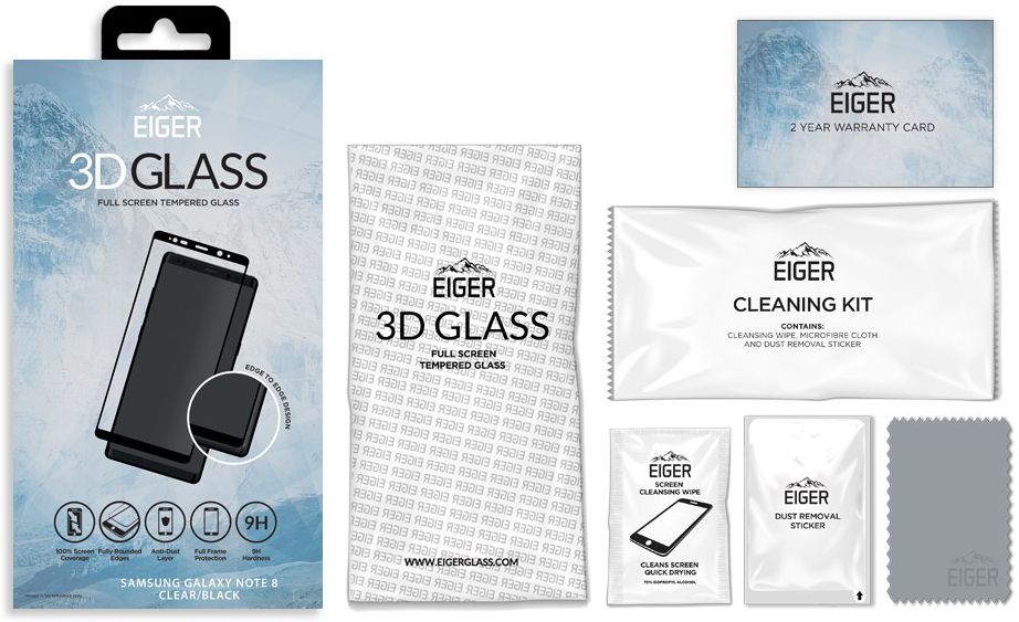 Eiger 3D Edge to Edge Glass Samsung Galaxy Note 8 afbeelding 6