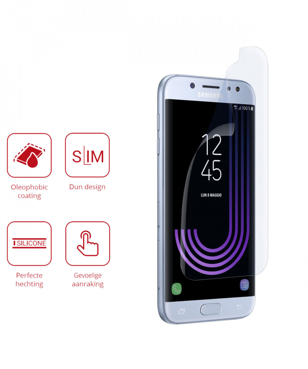 Rosso Samsung Galaxy J5 2017 Ultra Clear Screen Protector Duo Pack afbeelding 2