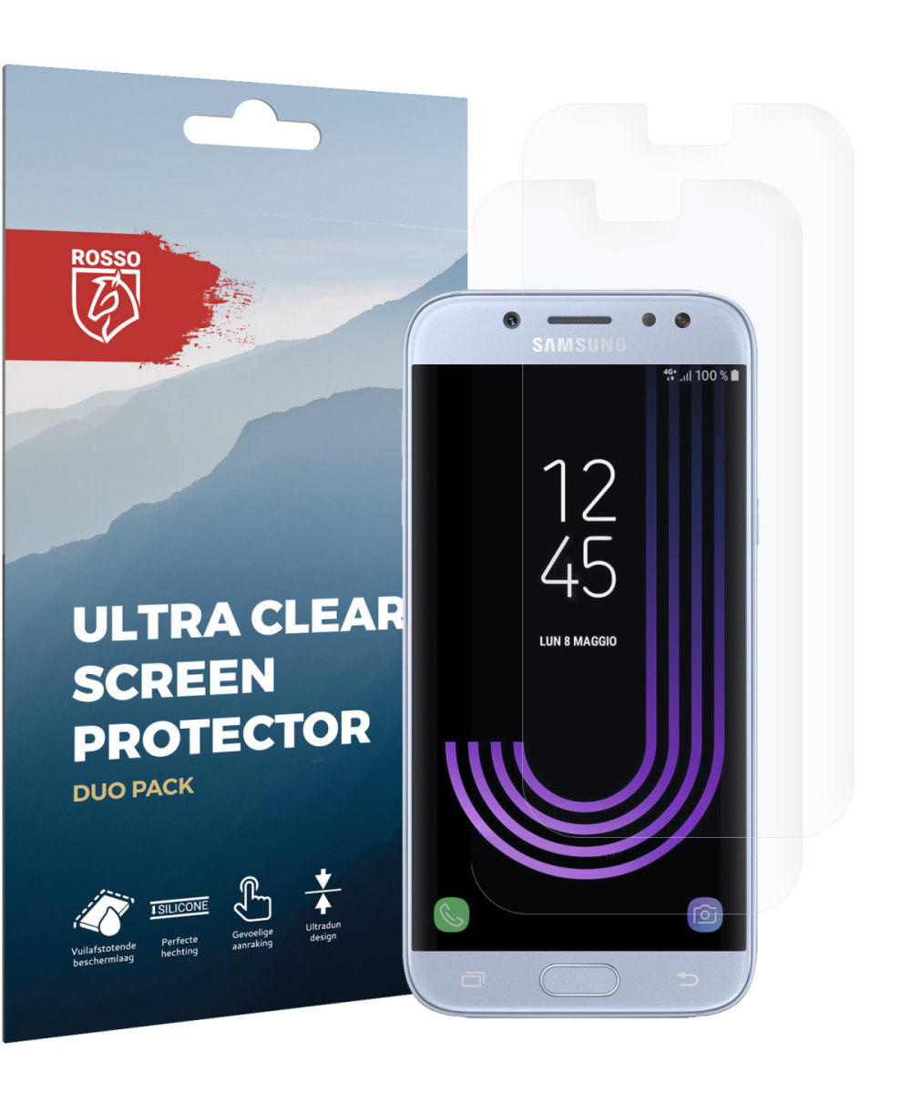 Rosso Samsung Galaxy J5 2017 Ultra Clear Screen Protector Duo Pack afbeelding 9