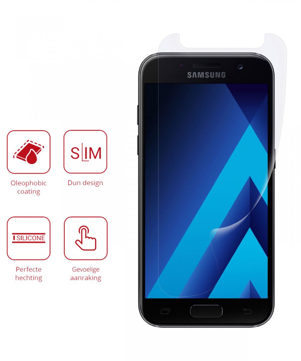 Rosso Samsung Galaxy A3 2017 Ultra Clear Screen Protector Duo Pack afbeelding 2