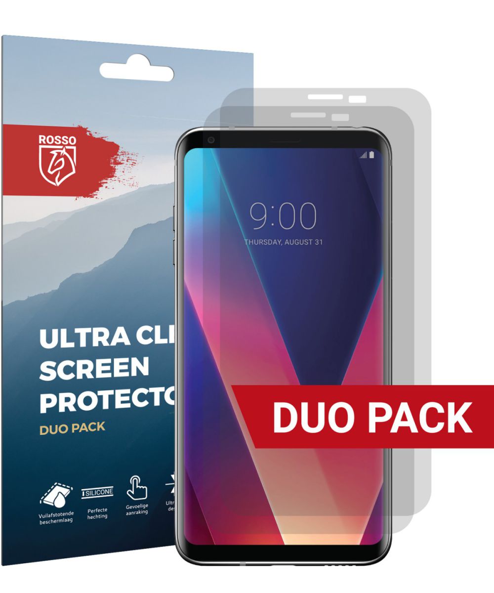 Rosso LG V30 / V30S Ultra Clear Screen Protector Duo Pack afbeelding 1