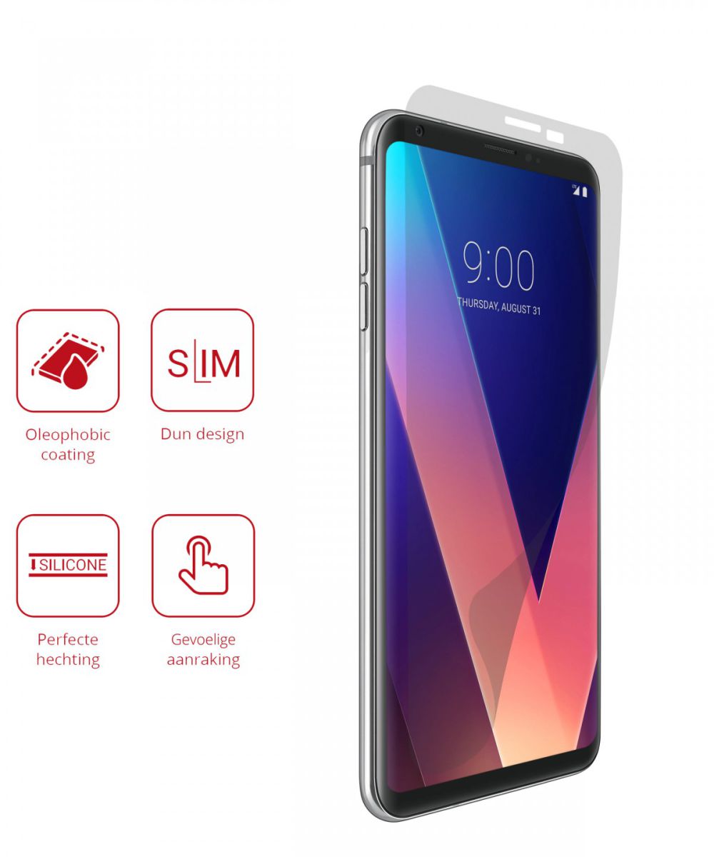 Rosso LG V30 / V30S Ultra Clear Screen Protector Duo Pack afbeelding 2