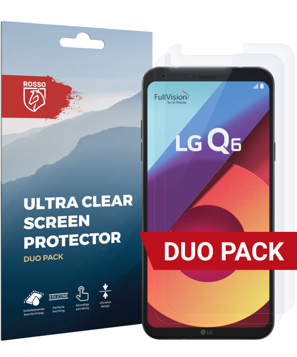 Rosso LG Q6 Ultra Clear Screen Protector Duo Pack afbeelding 1