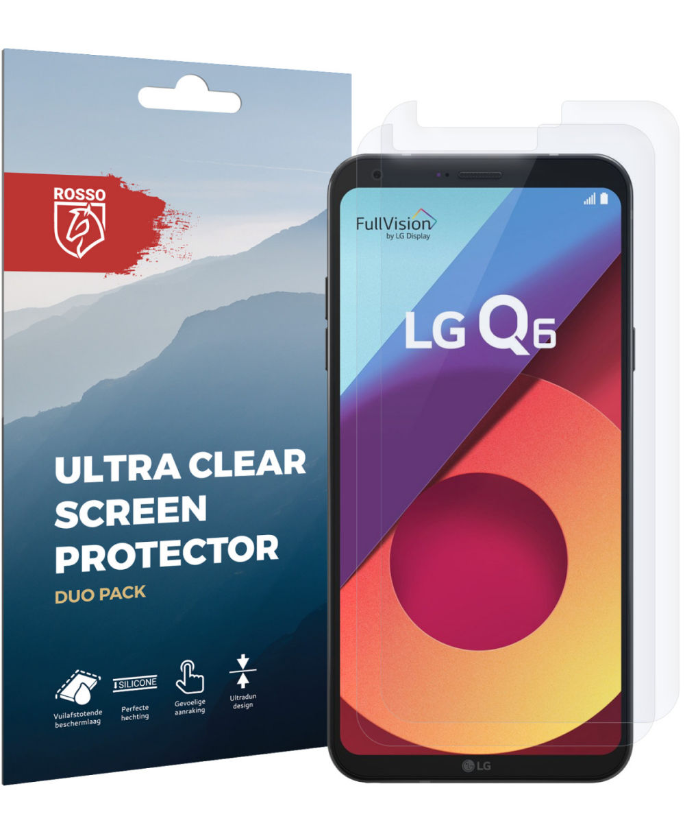 Rosso LG Q6 Ultra Clear Screen Protector Duo Pack afbeelding 10