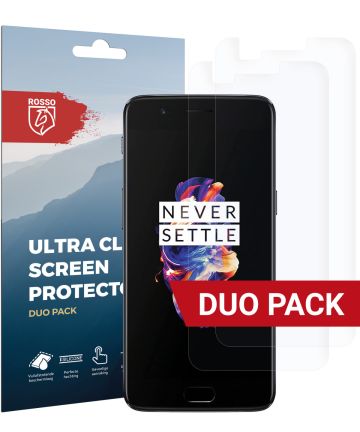 Rosso OnePlus 5 Ultra Clear Screen Protector Duo Pack Screen Protectors