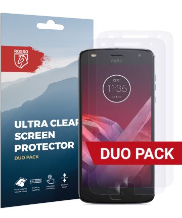 Rosso Motorola Moto Z2 Play Ultra Clear Screen Protector Duo Pack Screen Protectors