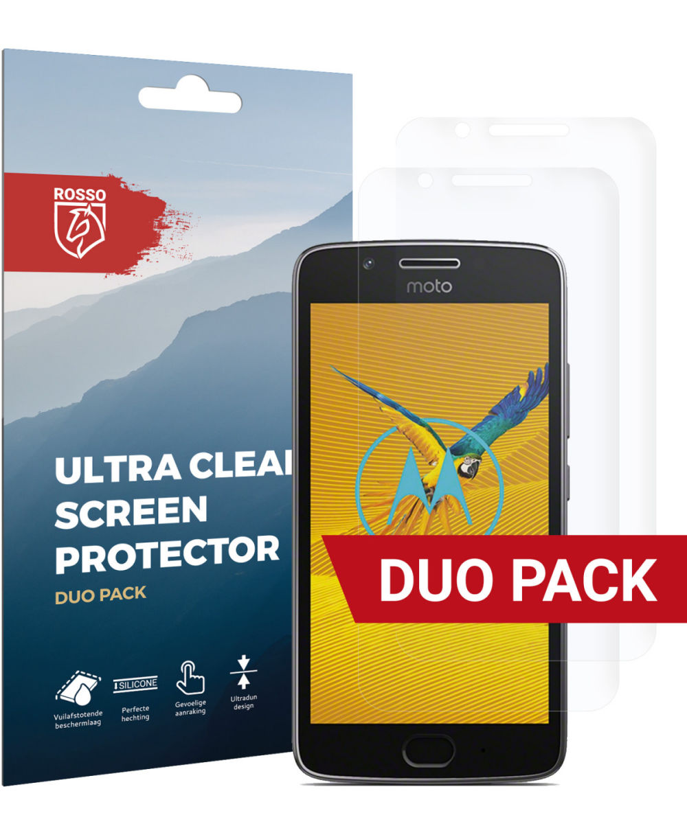 Rosso Motorola Moto G5 Ultra Clear Screen Protector Duo Pack afbeelding 1