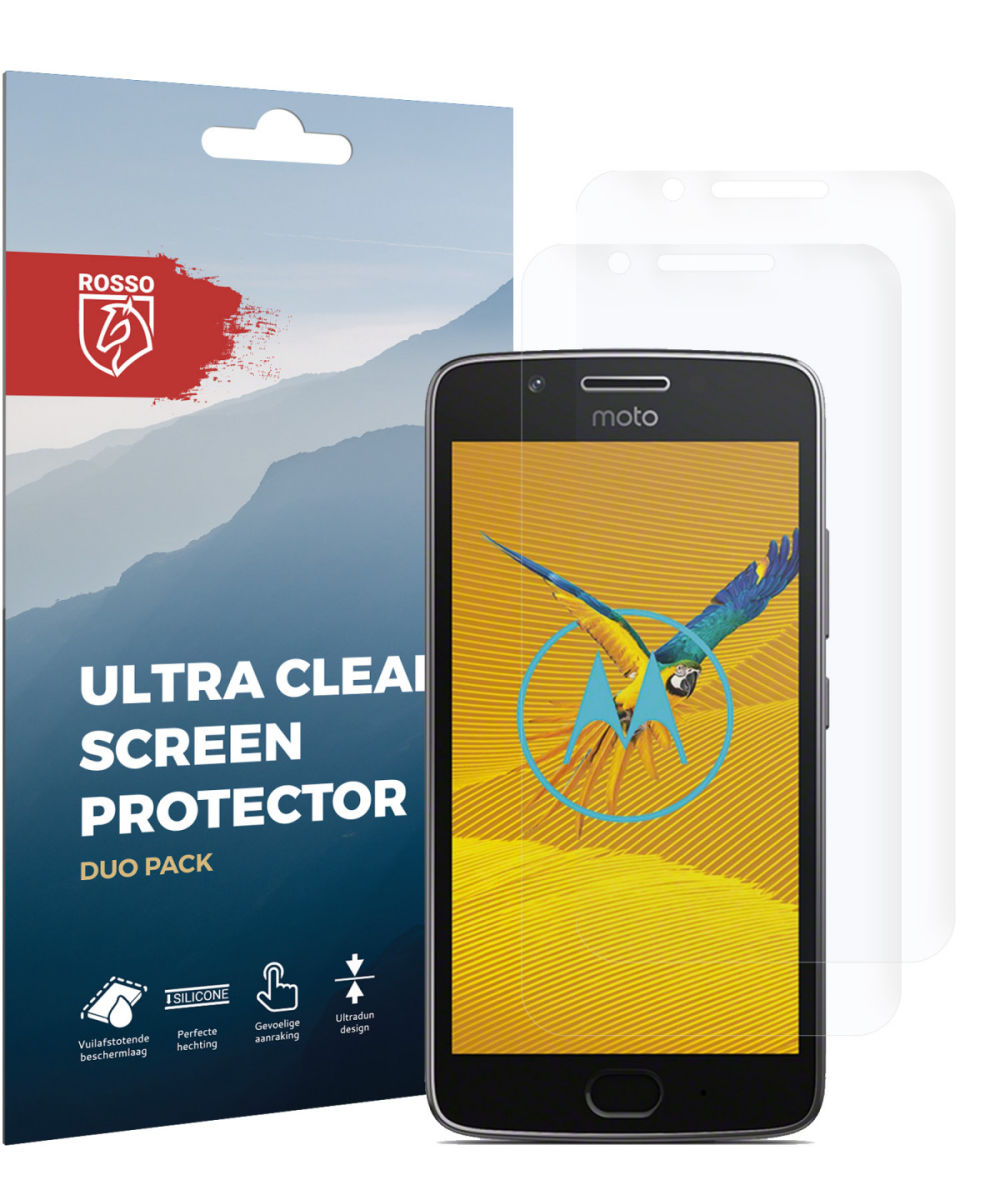 Rosso Motorola Moto G5 Ultra Clear Screen Protector Duo Pack afbeelding 9