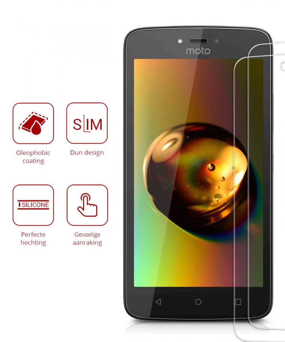 Rosso Motorola Moto C Plus Ultra Clear Screen Protector Duo Pack afbeelding 2