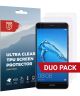 Rosso Huawei Y7 2017 Ultra Clear Screen Protector Duo Pack
