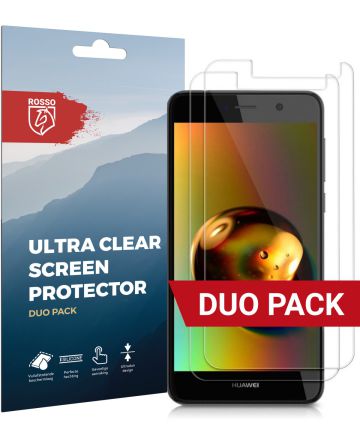 Rosso Huawei Y3 2017 Ultra Clear Screen Protector Duo Pack Screen Protectors
