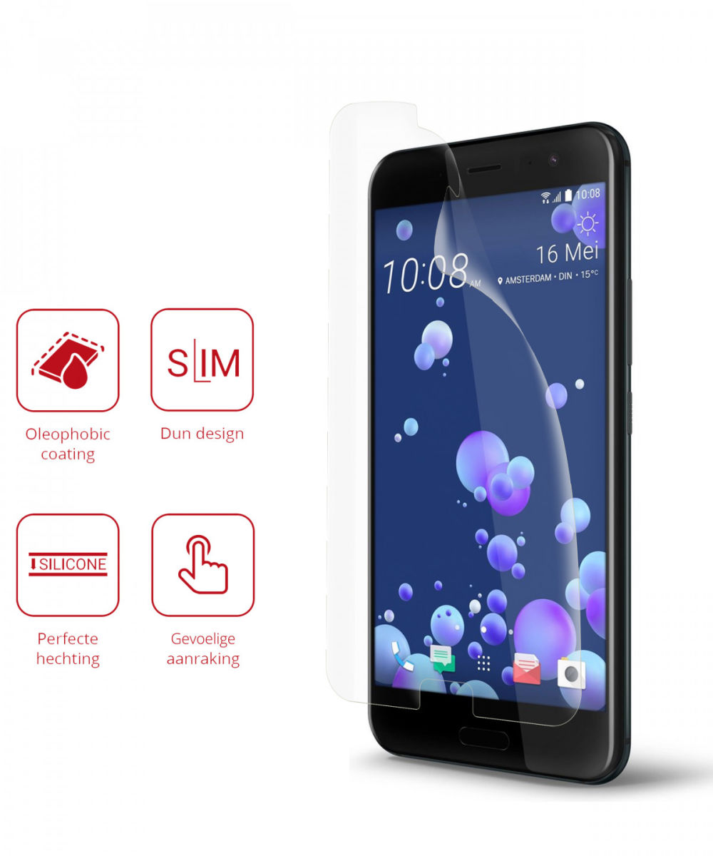 Rosso HTC U11 Ultra Clear Screen Protector Duo Pack afbeelding 2