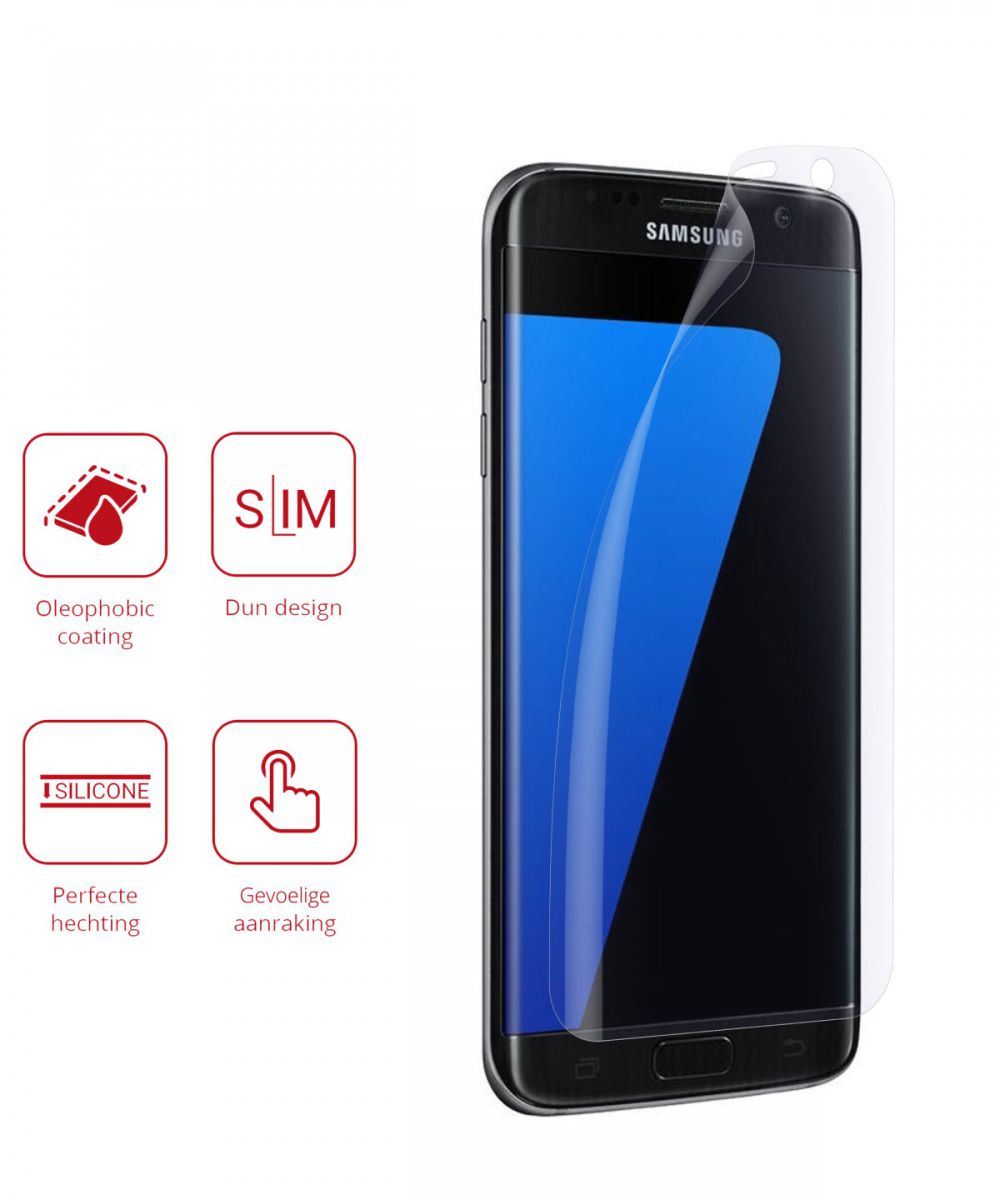 Rosso Samsung Galaxy S7 Edge Ultra Clear Screen Protector Duo Pack afbeelding 2