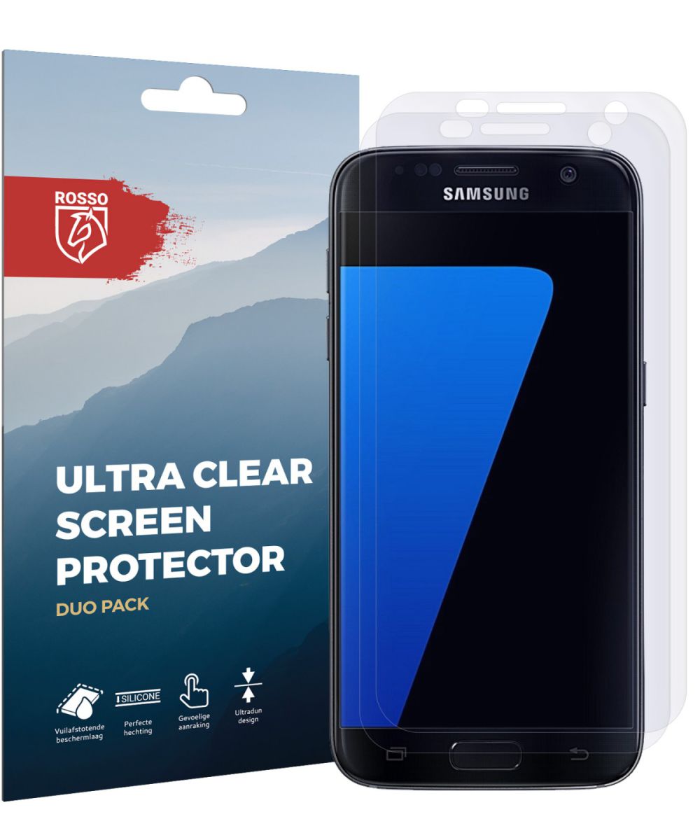 Rosso Samsung Galaxy S7 Edge Ultra Clear Screen Protector Duo Pack afbeelding 10