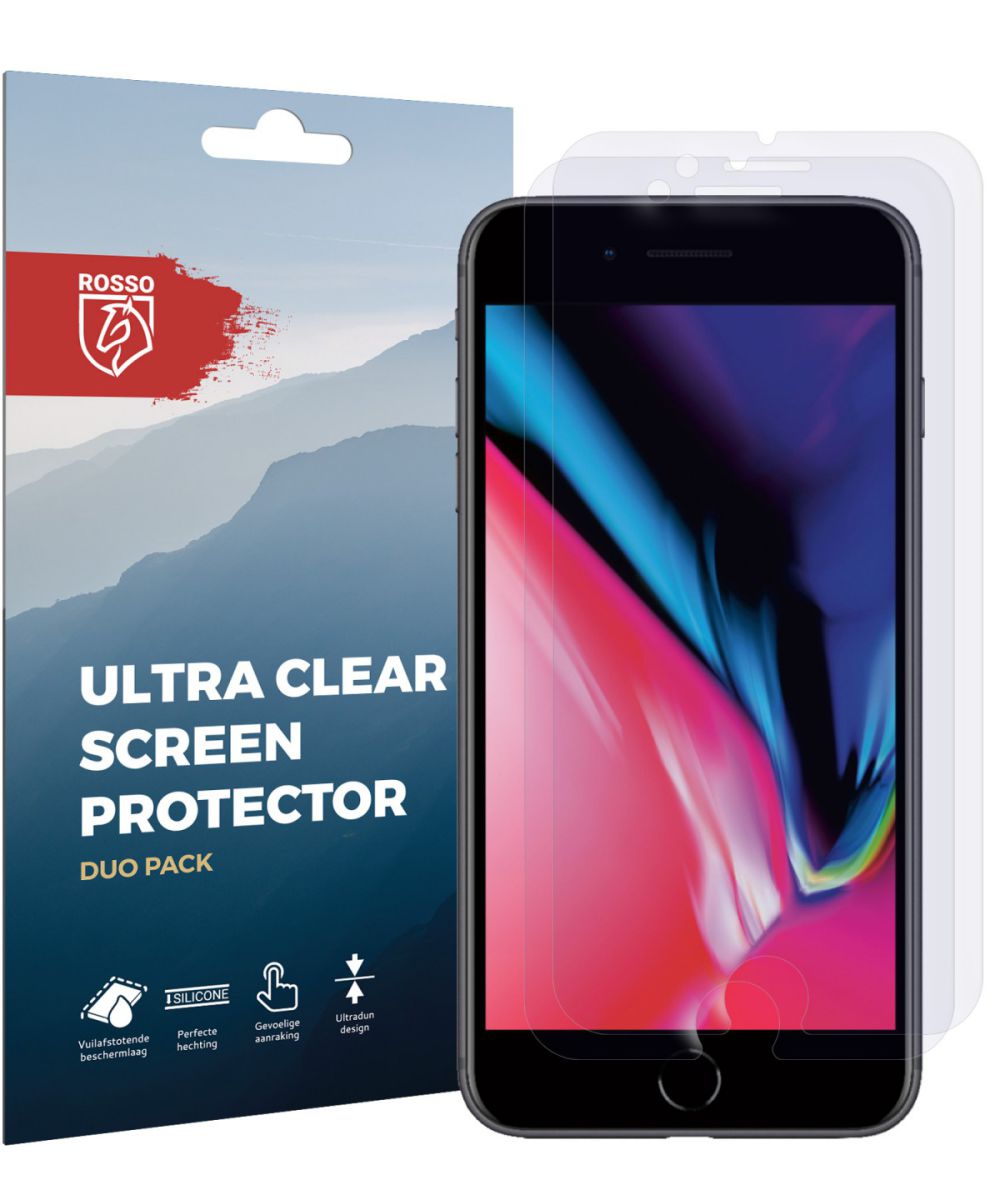 Rosso Apple iPhone 6(s) / 7 / 8 Ultra Clear Screen Protector Duo Pack