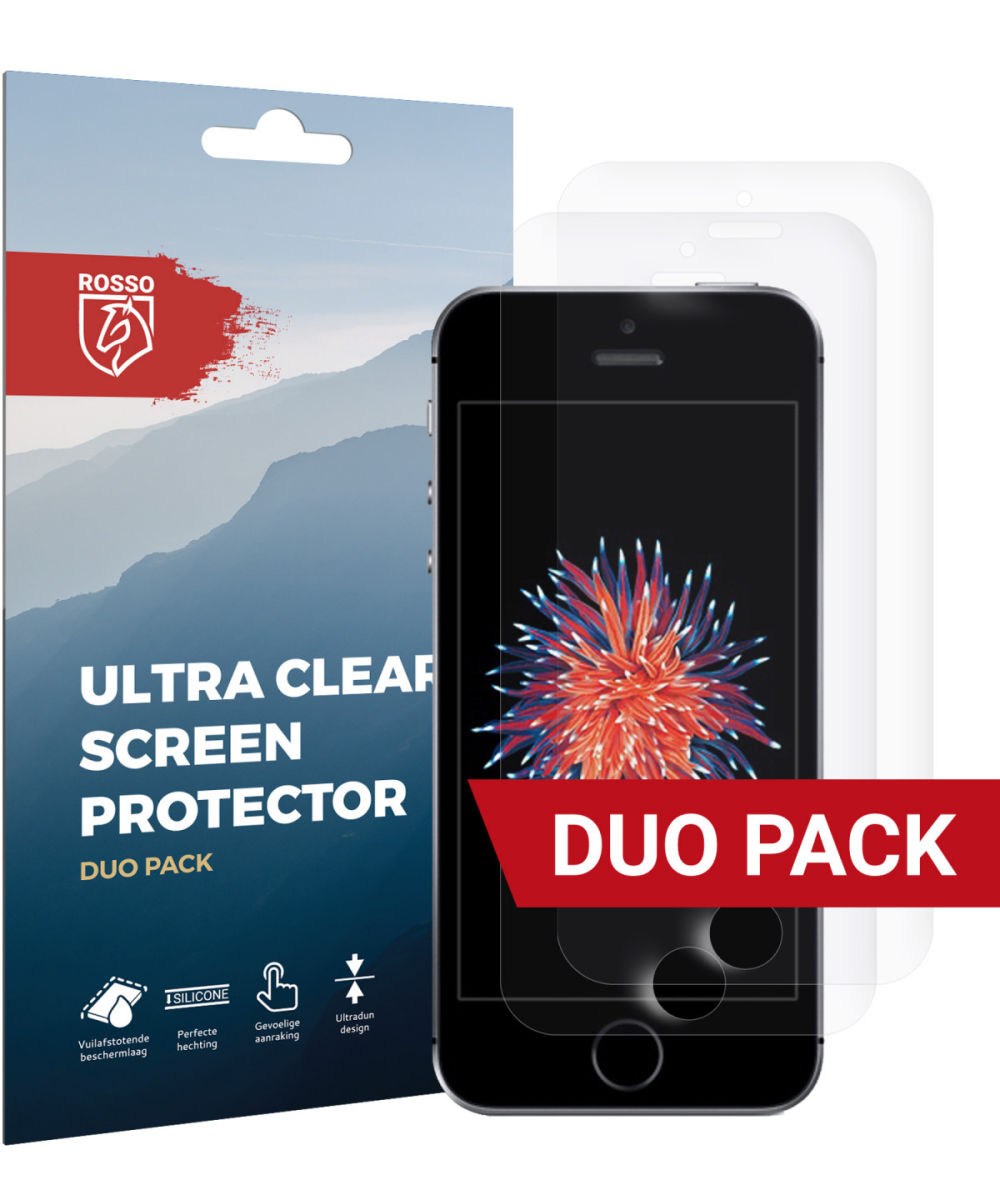 Rosso Apple iPhone 5(s)/5C/SE Ultra Clear Screen Protector Duo Pack afbeelding 1