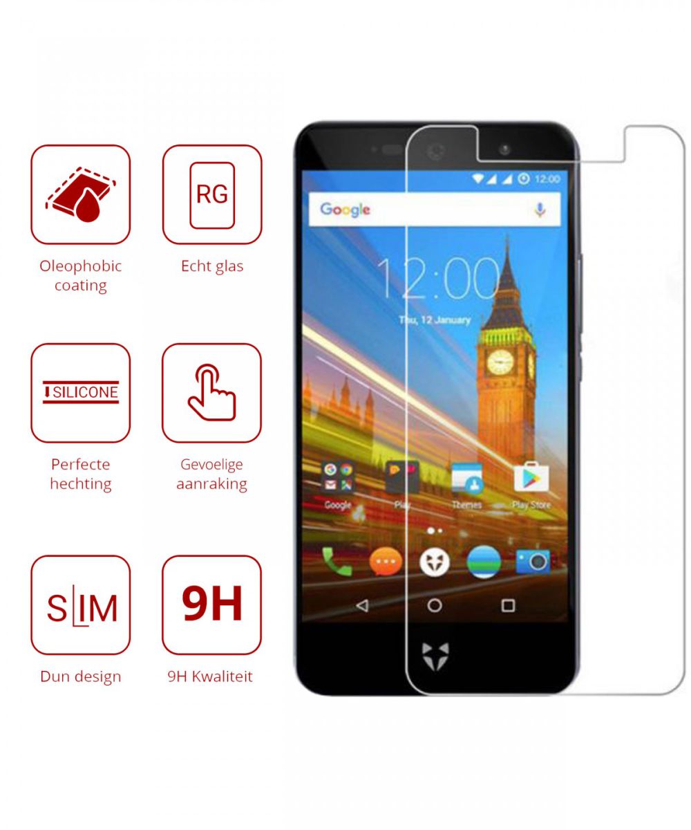 Rosso Wileyfox Swift 2X 9H Tempered Glass Screen Protector afbeelding 2